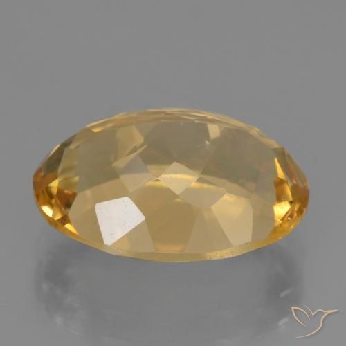 Citrino Dorato medio-scuro naturale da 5.98 ct, Ovale, VVS