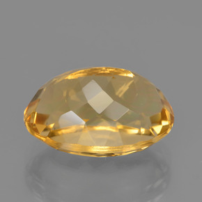 Citrino naturale dorato da 6,49 ct, taglio ovale, VVS