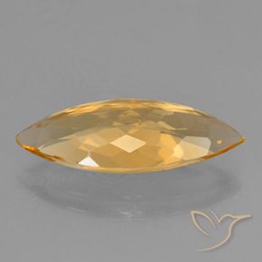 Citrino Arancio Scuro-Oro naturale da 5.22 ct, Taglio marquise, VVS