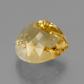 Citrino naturale dorato da 10,25 ct, taglio a pera, VVS