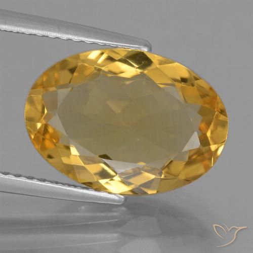 4.33ct Naturale Dorato scuro Citrino, Ovale, VVS-VS