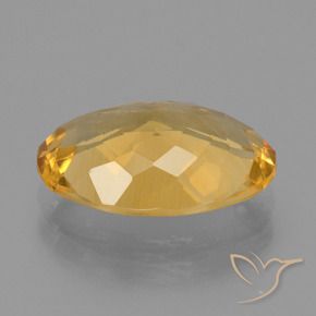 Citrino Dorato scuro naturale da 4.33 ct, Ovale, VVS-VS