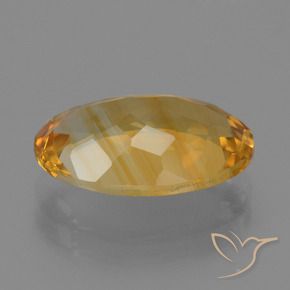 Citrino Arancio Dorato Profondo naturale da 4.43 ct, Ovale, VVS