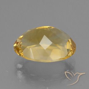 Citrino Dorato medio-chiaro naturale da 4.86 ct, Ovale, VVS