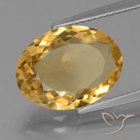 Citrino Dorato scuro naturale da 4.63 ct, Ovale, VVS
