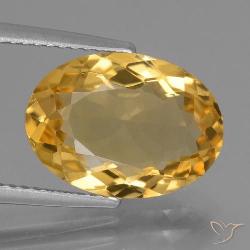 4.42ct Naturale Dorato scuro Citrino, Ovale, VVS