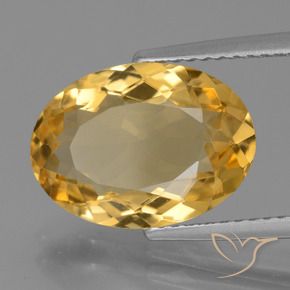 Citrino Dorato scuro naturale da 4.42 ct, Ovale, VVS
