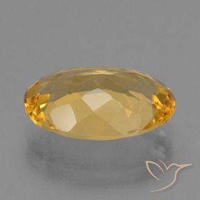 Citrino Dorato scuro naturale da 4.42 ct, Ovale, VVS