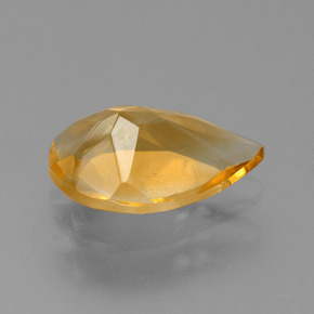 Citrino Arancio Medio naturale da 2.76 ct, Forma a pera, VS