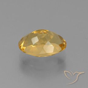 Citrino Dorato medio-scuro naturale da 2.63 ct, Ovale, VVS-VS