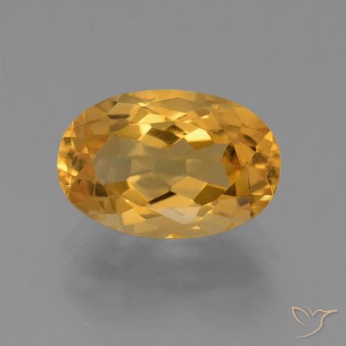 3.01ct Naturale Arancio-Oro Citrino, Ovale, VVS-VS