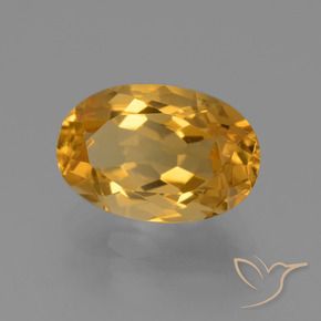Citrino Arancio-Oro naturale da 3.01 ct, Ovale, VVS-VS