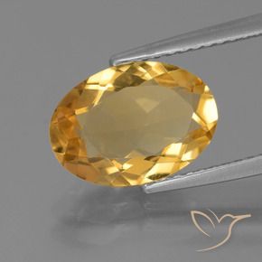 Citrino Dorato medio naturale da 2.49 ct, Ovale, VVS-VS