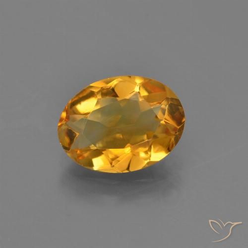 1.89ct Naturale Arancio intenso-OroG Citrino, Ovale, VVS-VS