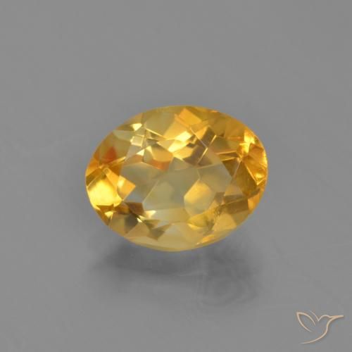 Citrino Arancio Dorato Profondo naturale da 2.41 ct, Ovale, VVS-VS