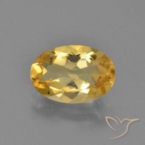 Citrino Dorato naturale da 2.55 ct, Ovale, VVS-VS