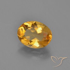 Citrino Arancio intenso-OroG naturale da 2.11 ct, Ovale, VVS-VS