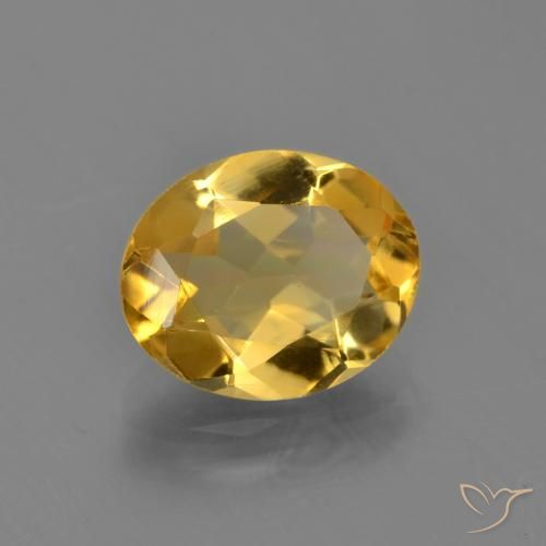 Citrino Arancio Dorato Profondo naturale da 2.76 ct, Ovale, VVS-VS