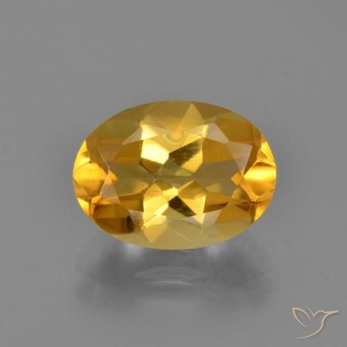 3.05ct Naturale Dorato scuro Citrino, Ovale, VVS-VS