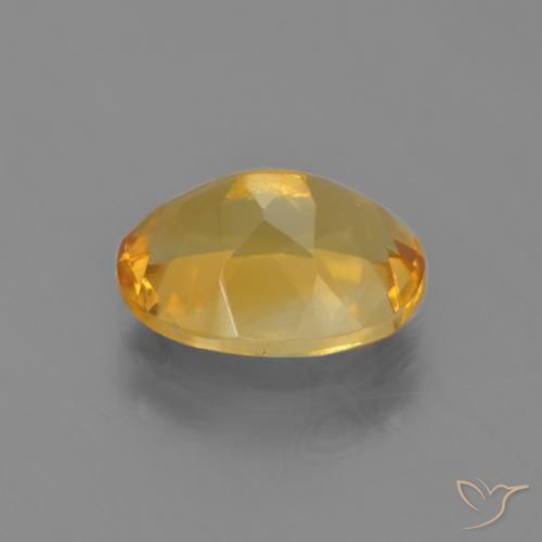Citrino Dorato scuro naturale da 3.05 ct, Ovale, VVS-VS