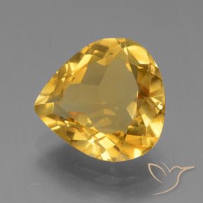 Citrino Oro brillante naturale da 4.02 ct, Forma a pera, VVS-VS