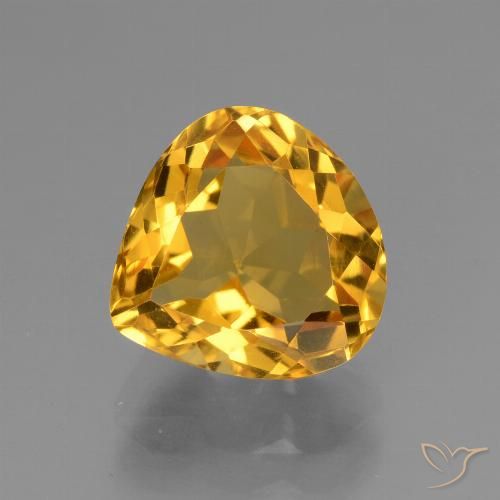3.27ct Naturale Dorato scuro Citrino, Forma a pera, VVS-VS