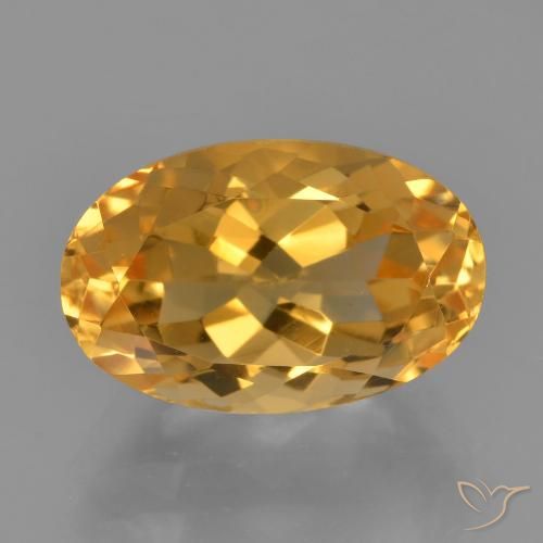 3.72ct Naturale Arancio intenso-OroG Citrino, Ovale, VVS-VS