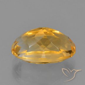 Citrino Arancio intenso-OroG naturale da 3.72 ct, Ovale, VVS-VS