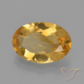 Citrino Arancio Dorato Profondo naturale da 2.43 ct, Ovale, VVS-VS