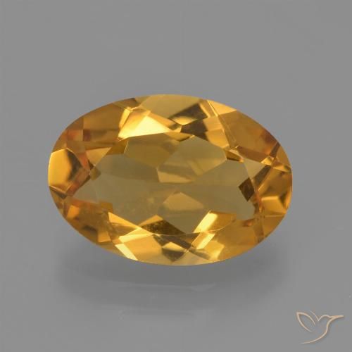 2.51ct Naturale Arancio-Oro Citrino, Ovale, VVS-VS