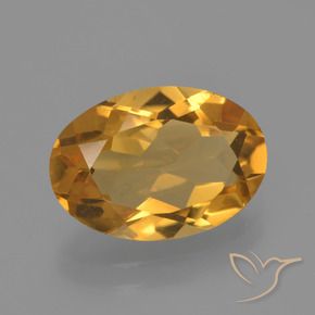 Citrino Arancio-Oro naturale da 2.51 ct, Ovale, VVS-VS