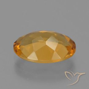 Citrino Arancio-Oro naturale da 2.51 ct, Ovale, VVS-VS