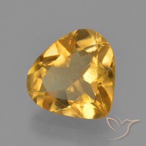 Citrino Arancio Dorato Profondo naturale da 1.80 ct, Forma a pera, VVS-VS