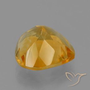 Citrino Arancio Medio naturale da 3.51 ct, Forma a pera, VVS