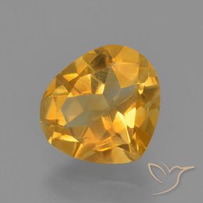 Citrino Arancio-Oro naturale da 1.33 ct, Forma a pera, VVS-VS