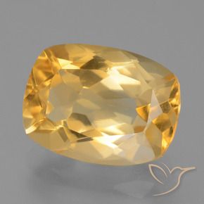Citrino Arancio chiaro-Oro naturale da 7.20 ct, Cuscino, VS