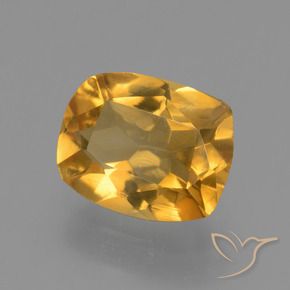 Citrino Arancio intenso-OroG naturale da 1.54 ct, Cuscino, VVS-VS