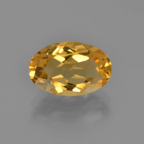 Citrino naturale oro da 2,61 ct, taglio ovale, VVS-VS
