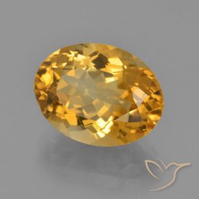 Citrino Arancio medio-chiaro-oroG naturale da 4.75 ct, Ovale, VVS-VS