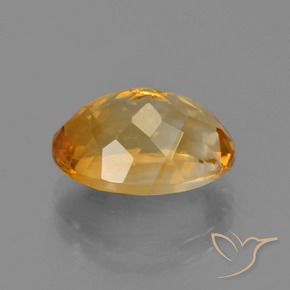 Citrino Dorato medio-scuro naturale da 5.69 ct, Ovale, VVS-VS