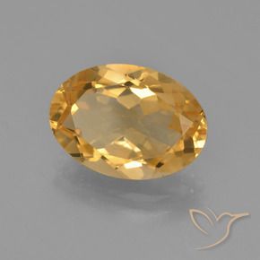 Citrino Arancio-Oro naturale da 4.11 ct, Ovale, VVS-VS