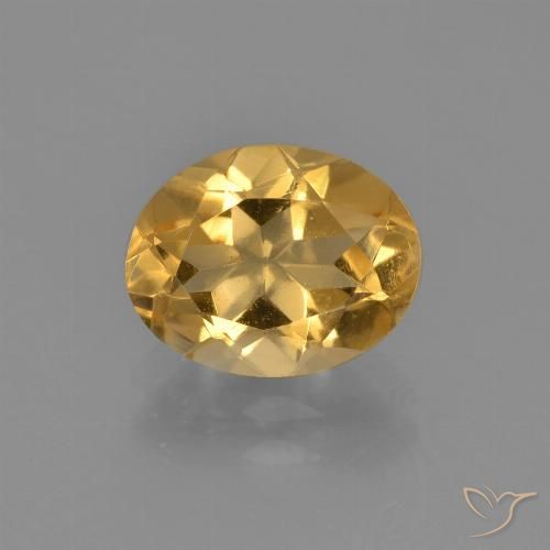 1.90ct Naturale Arancio Medio Citrino, Ovale, VVS-VS