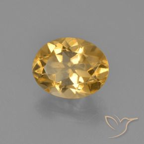 Citrino Arancio Medio naturale da 1.90 ct, Ovale, VVS-VS