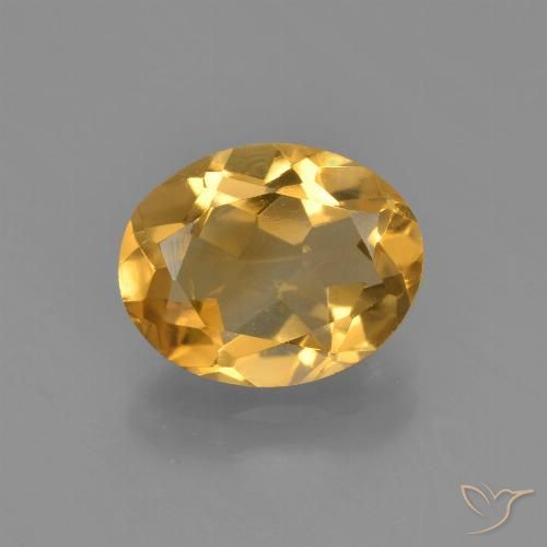 2.12ct Naturale Arancio-Oro Citrino, Ovale, VVS-VS