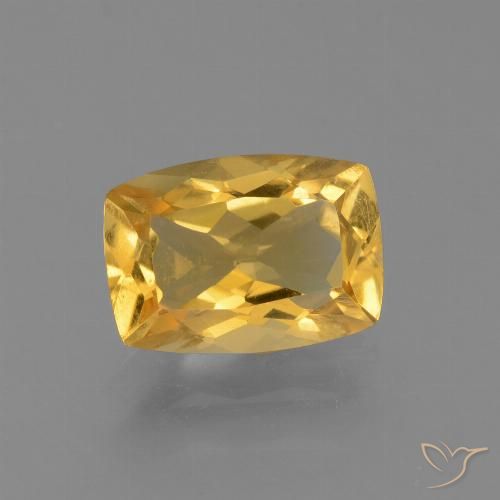 3.12ct Naturale Oro brillante Citrino, Cuscino, VS