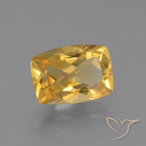 Citrino Oro brillante naturale da 3.12 ct, Cuscino, VS