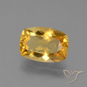 Citrino Dorato medio naturale da 3.10 ct, Cuscino, VVS-VS