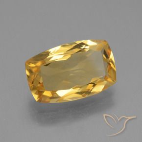 Citrino Arancio Dorato Profondo naturale da 3.53 ct, Cuscino, VVS-VS