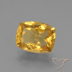 Citrino Dorato scuro naturale da 3.49 ct, Cuscino, VVS