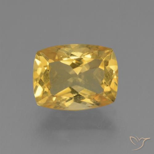 3.72ct Naturale Dorato Citrino, Cuscino, VVS-VS